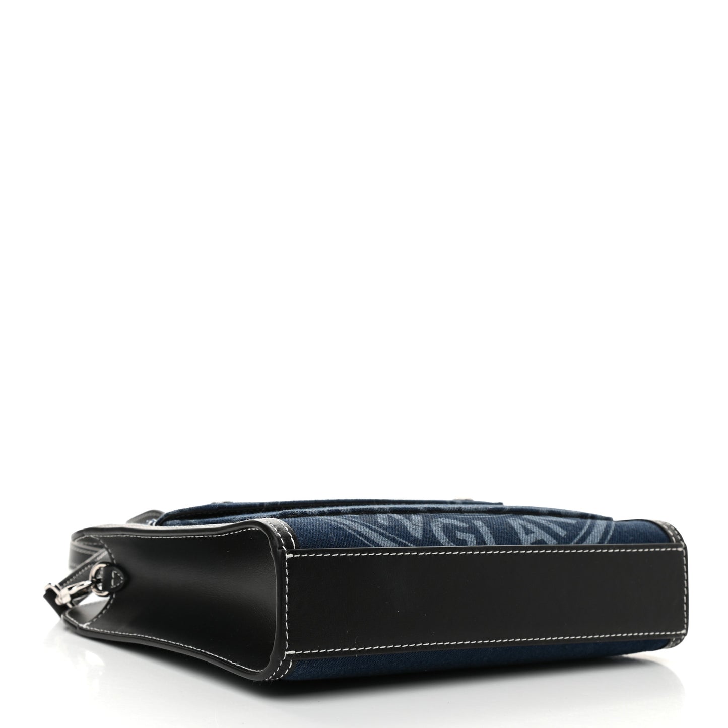 Denim Smooth Calfskin Mini Pocket Bag Blue