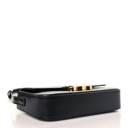 Celine Shiny Calfskin Triomphe Shoulder Bag Black 4 of 9