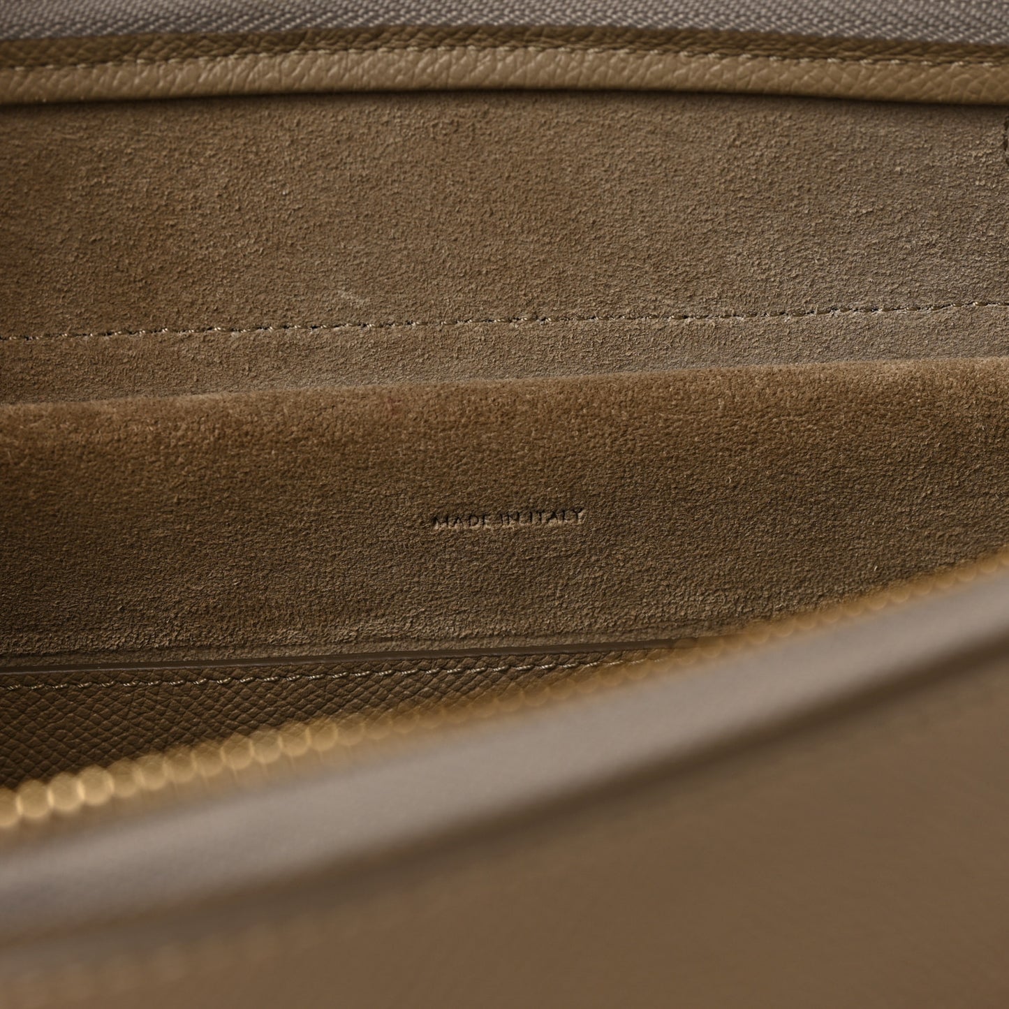 Grained Calfskin Micro Belt Bag Light Taupe