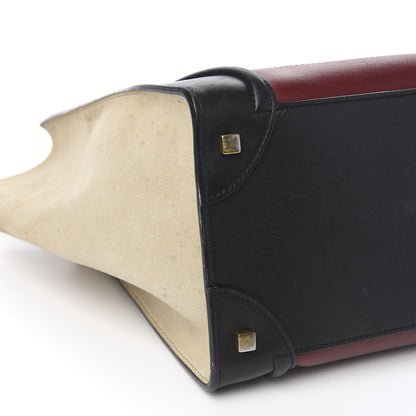 Celine Smooth Calfskin Suede Mini Tri-Color Luggage Rust 8 of 12