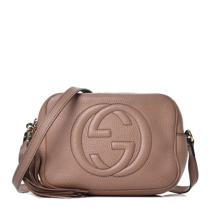 Gucci Pebbled Calfskin Small Soho Disco Bag Camelia 1 of 11