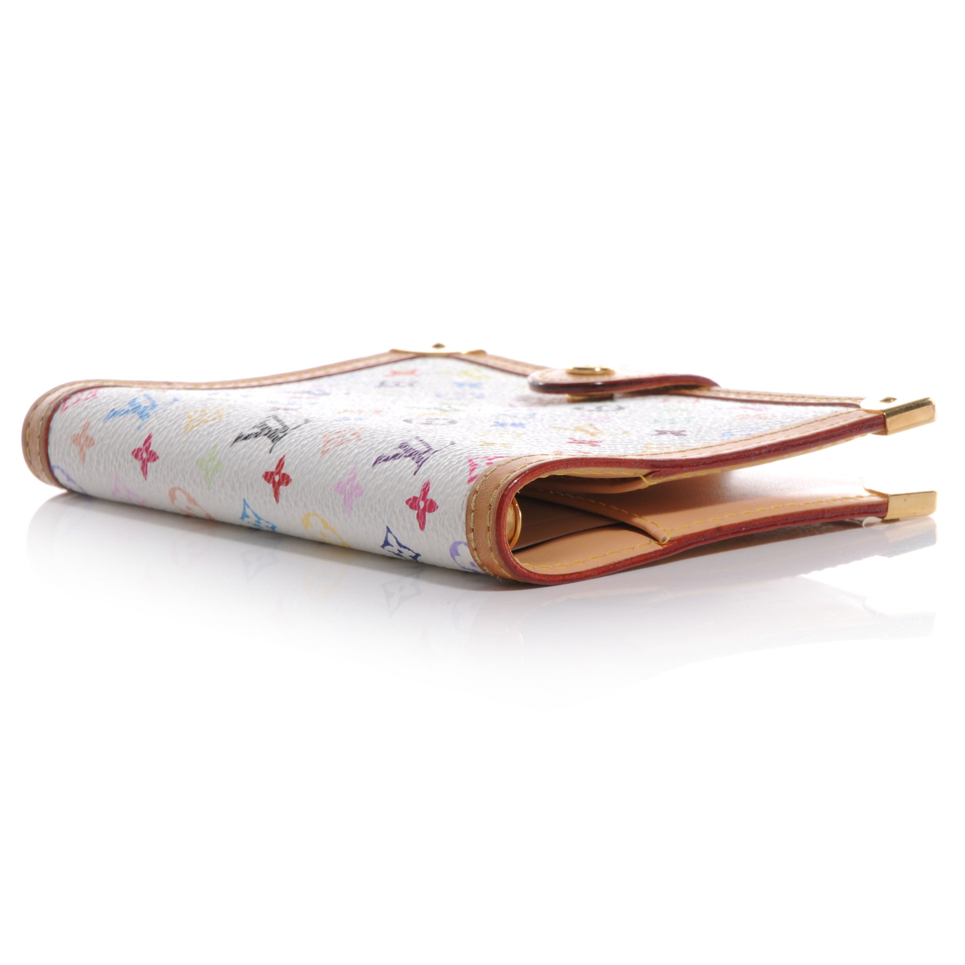 Louis Vuitton Monogram Multicolor Small Ring Agenda Cover White 4 of 7