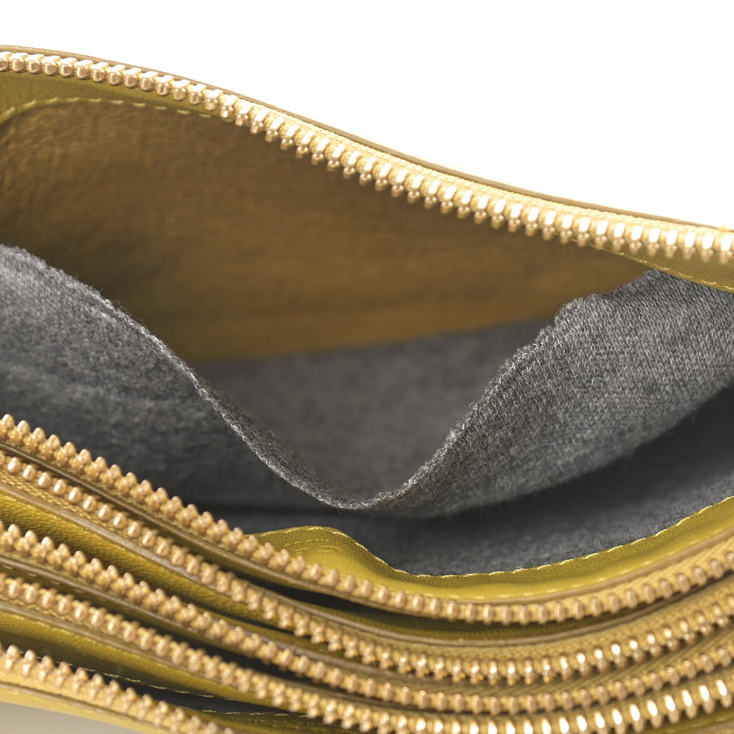 Lambskin Small Trio Crossbody Bag Citron