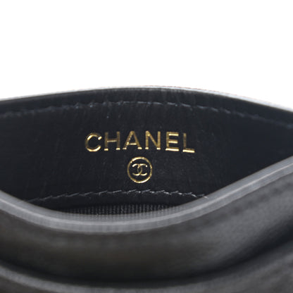 Chanel Caviar Quilted Studded CC Card Holder Black 6 of 9