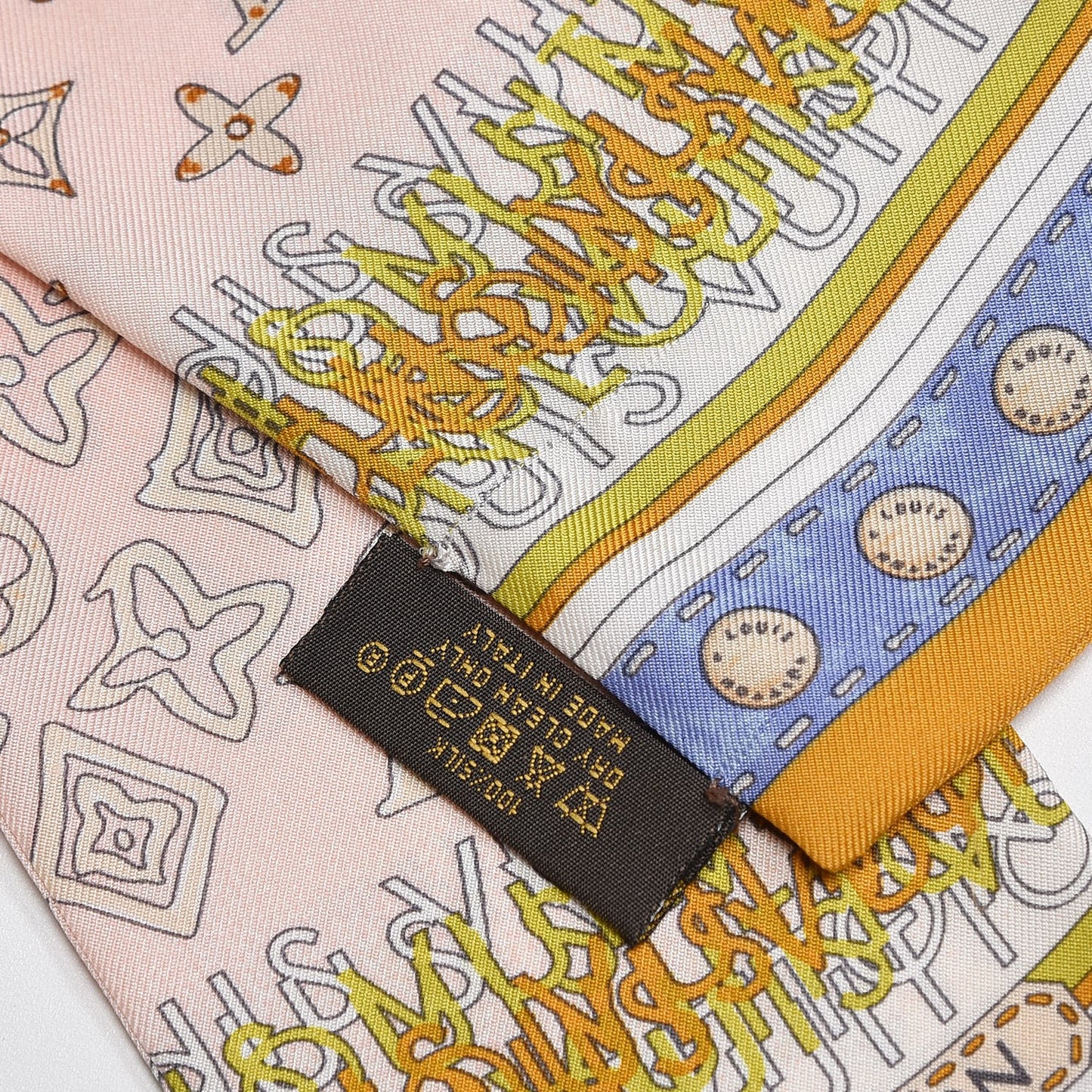 Silk Monogram Map Bandeau