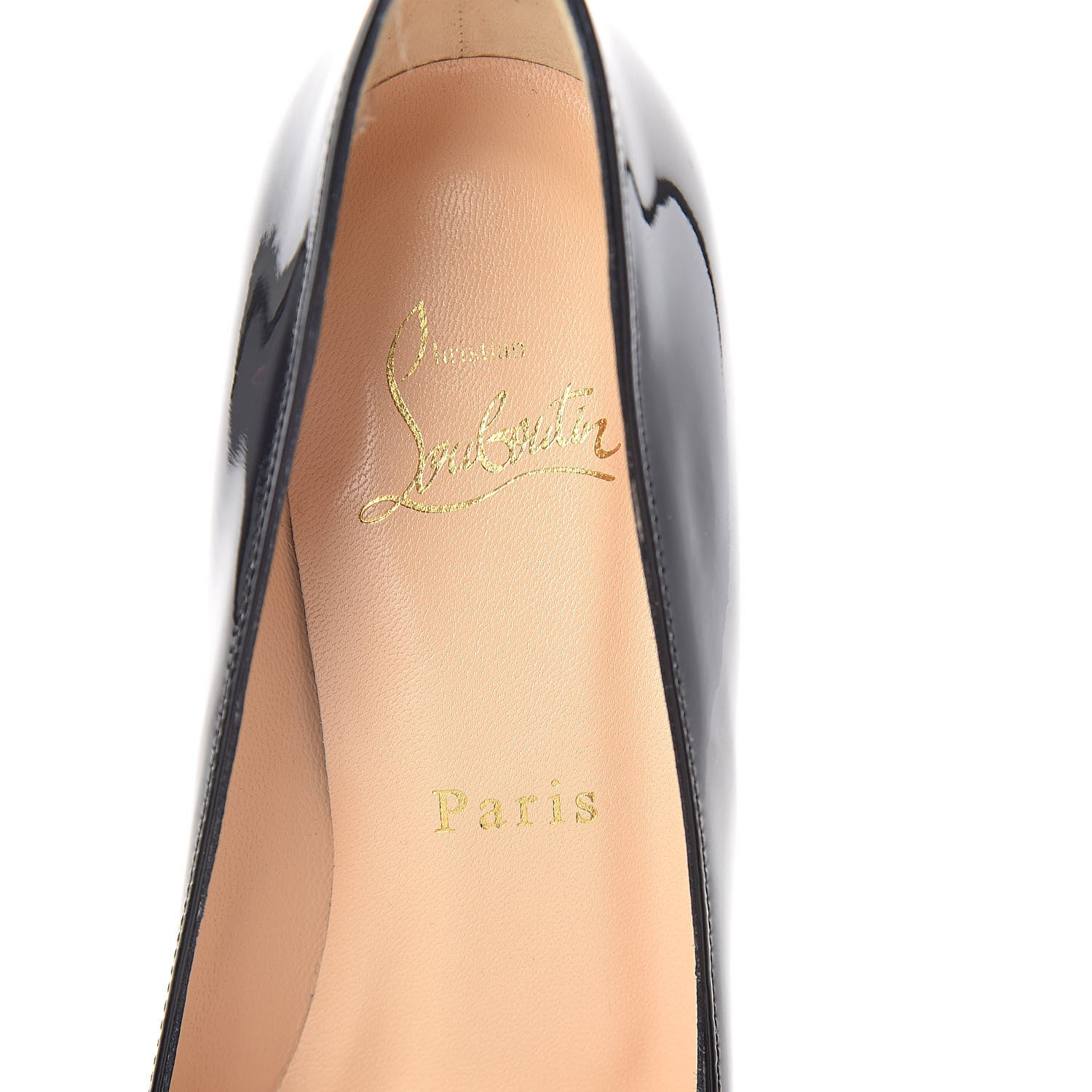 Christian Louboutin Patent Dirditta 130 Pumps 37 Black 5 of 7
