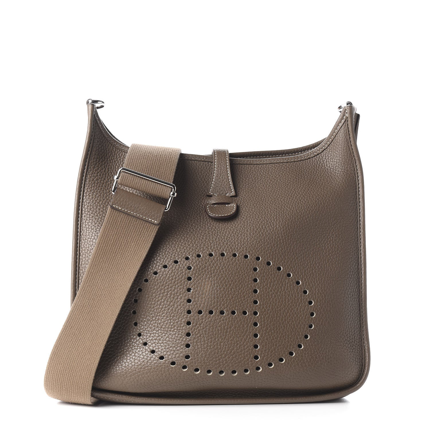 Hermes Taurillon Clemence Evelyne III PM Etoupe 1 of 10