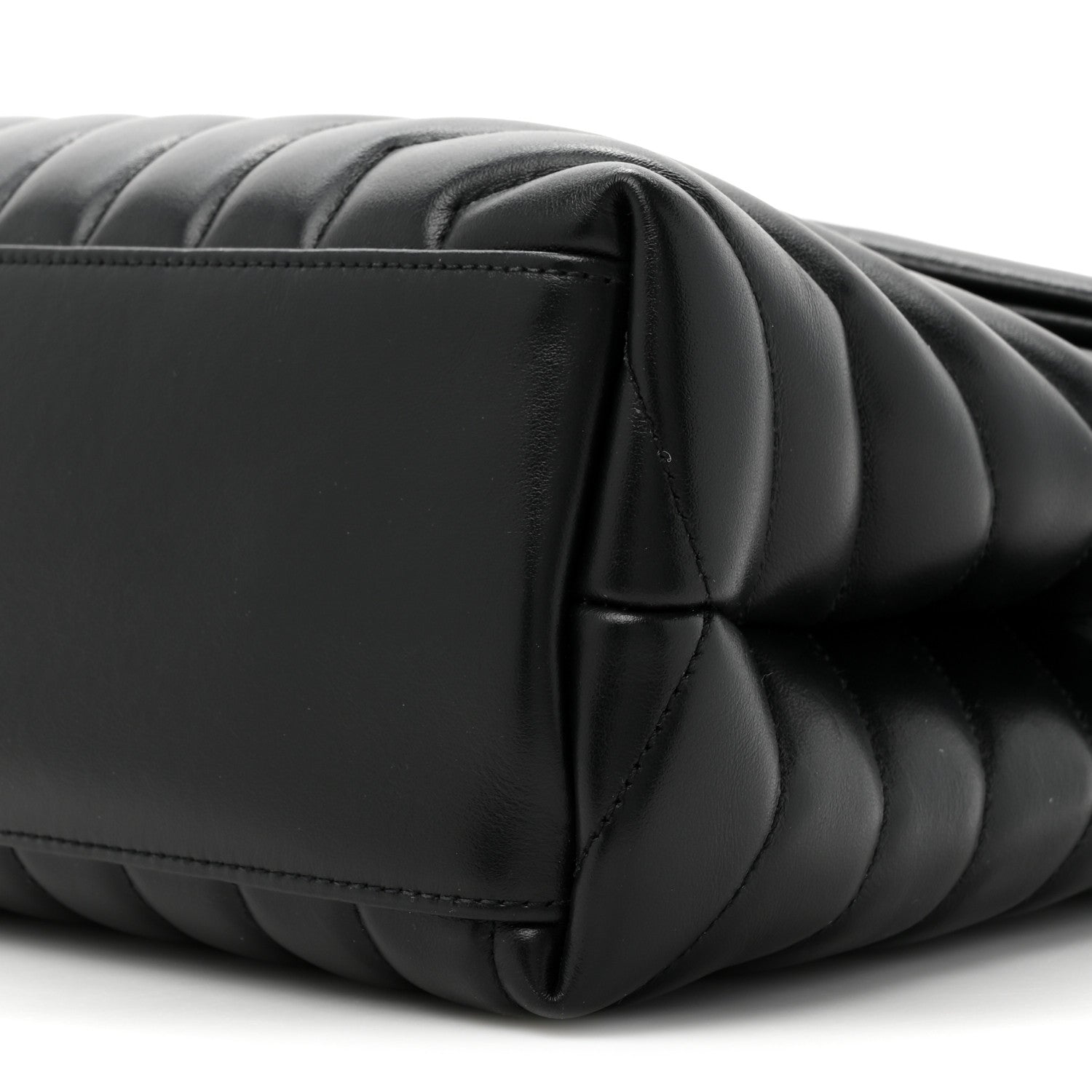 Saint Laurent Calfskin Y Quilted Monogram Medium Loulou Chain Satchel Black 11 of 12