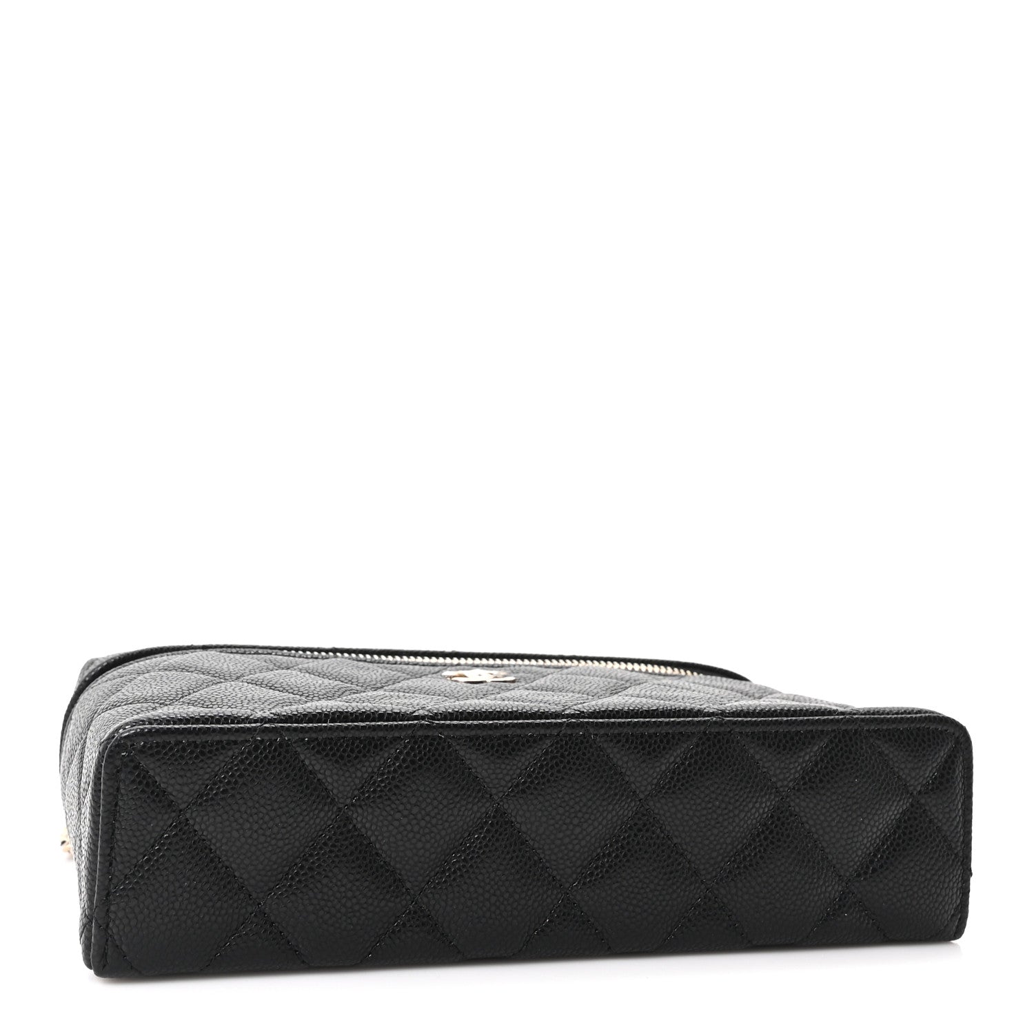 Chanel Caviar Quilted Top Handle Slim Vanity With Chain Black 4 of 11