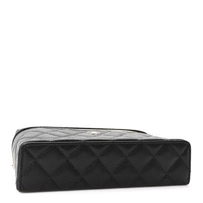 Chanel Caviar Quilted Top Handle Slim Vanity With Chain Black 4 of 11