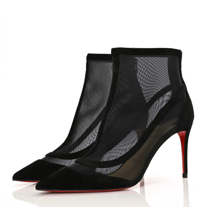 Christian Louboutin Veau Velours Rete Galabooty 85 Bootie 36.5 Black 3 of 6