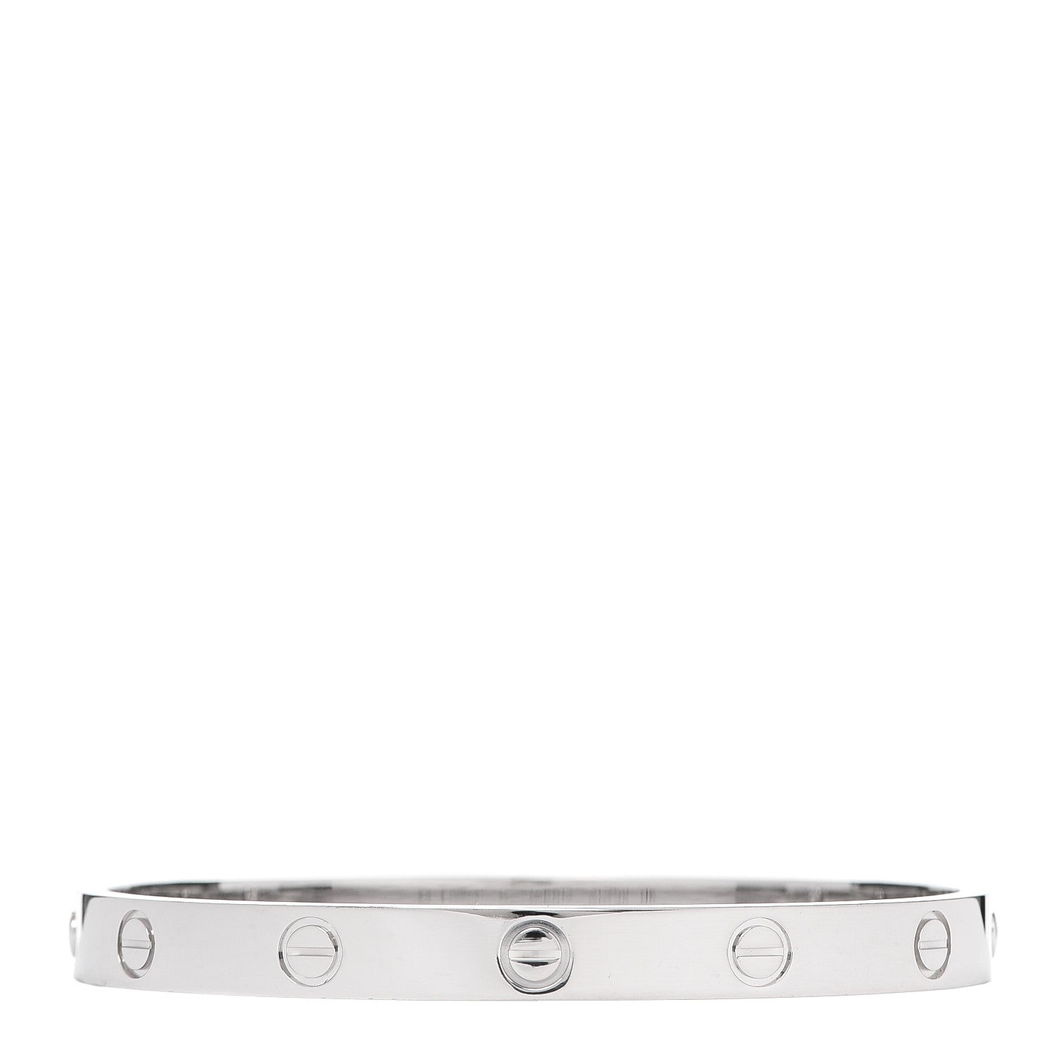 Cartier 18K White Gold LOVE Bracelet 17 3 of 7