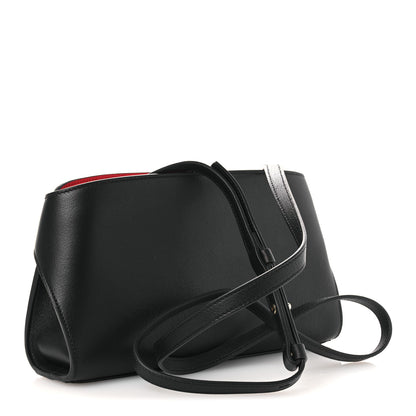 Salvatore Ferragamo Calfskin Mini E/W Hug Crossbody Bag Black Flame Red 3 of 11
