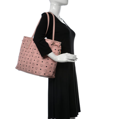 MCM Visetos Medium Liz Reversible Shopper Tote Soft Pink 3 of 18