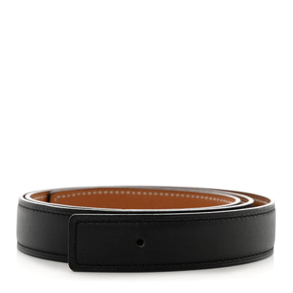 Hermes Swift Epsom 24mm Belt Strap 80 32 Black Gold 1 of 8