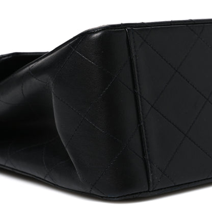 Chanel Lambskin Quilted XL Jumbo Single Flap Black 10 of 12