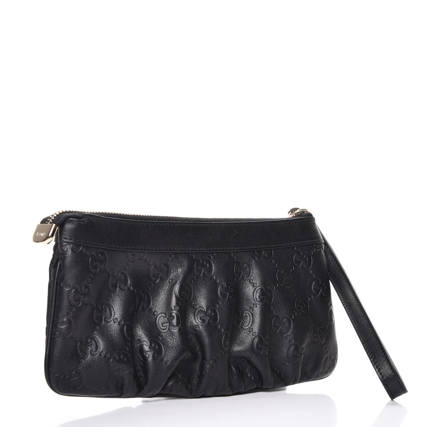 Guccissima Signature New Britt Wristlet Black
