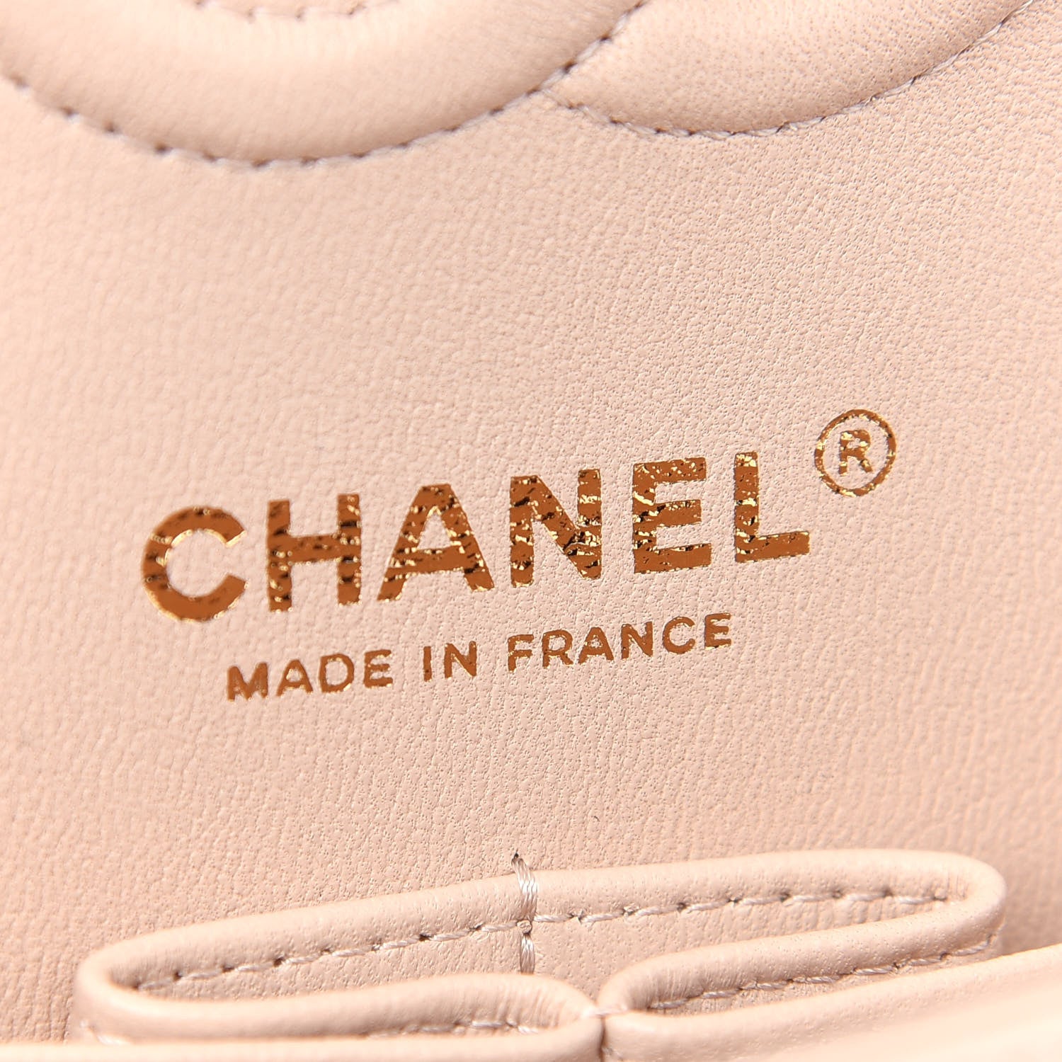Chanel Caviar Chevron Quilted Small Double Flap Beige 6 of 9