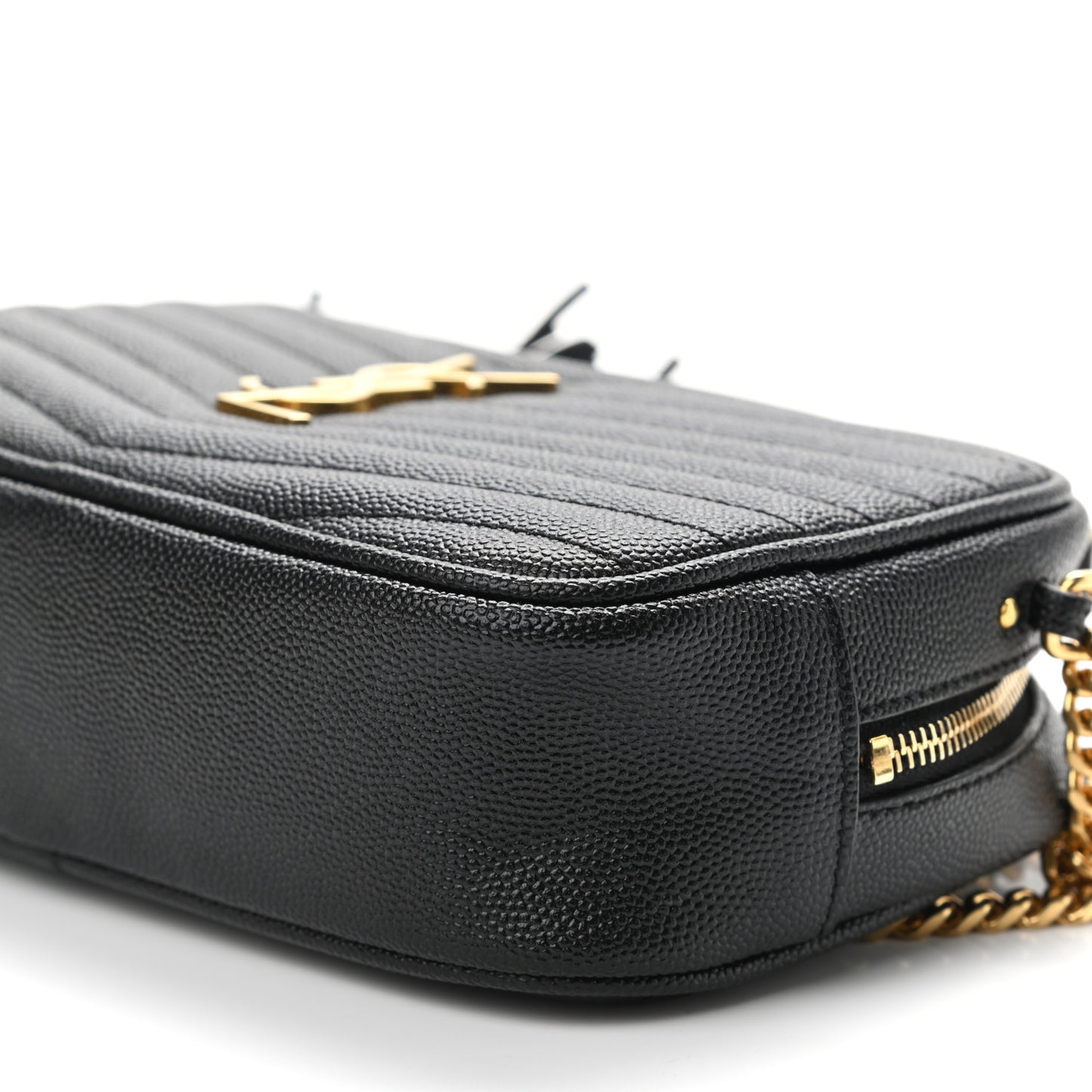 Grain De Poudre Matelasse Monogram Mini Lou Camera Bag Black