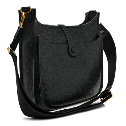 Hermes Taurillon Clemence Evelyne III PM Black 3 of 11