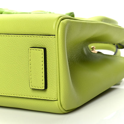 Versace Grained Calfskin Small La Medusa Chain Tote Citron 8 of 8