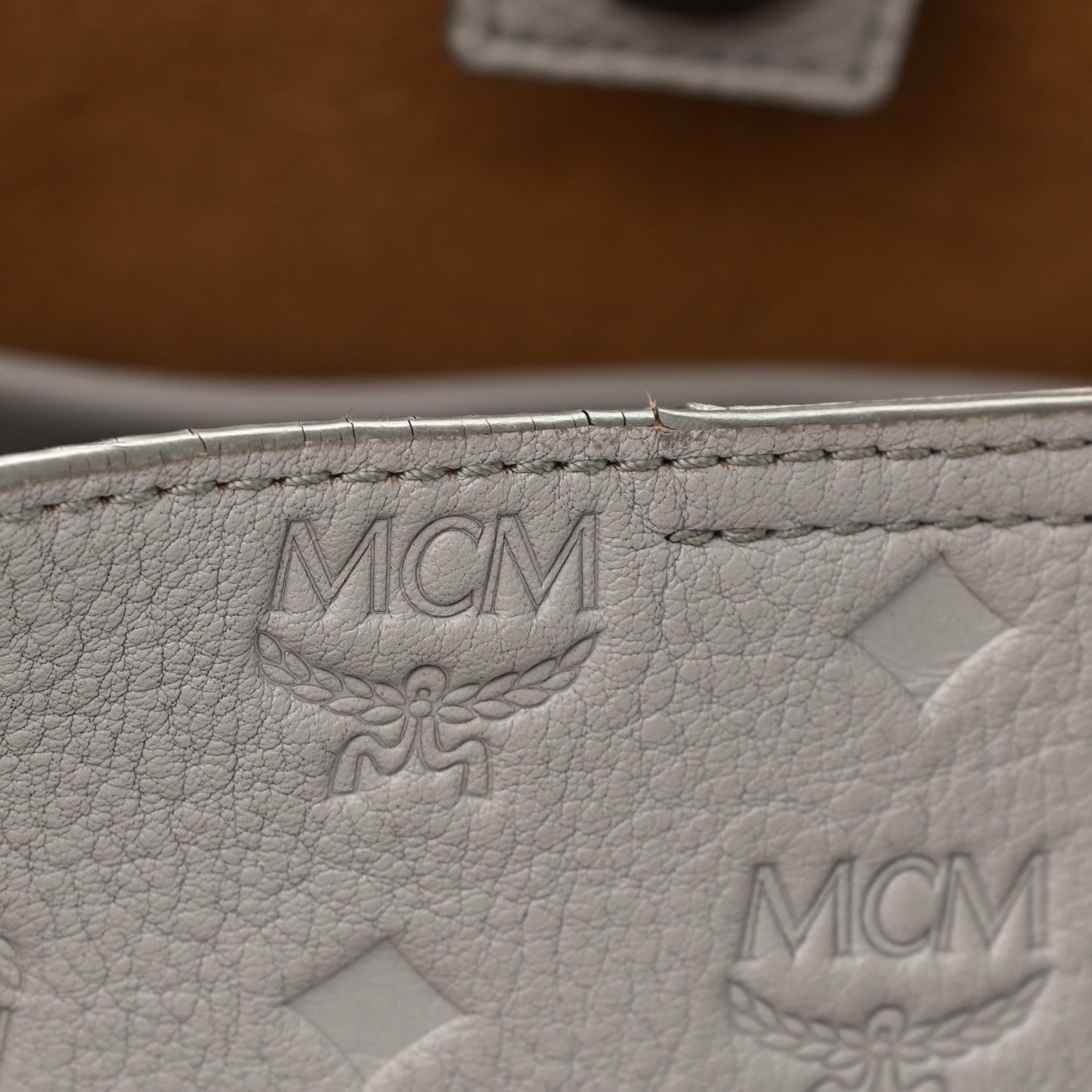 Calfskin Ottomar Monogram Sarah Convertible Hobo Dove