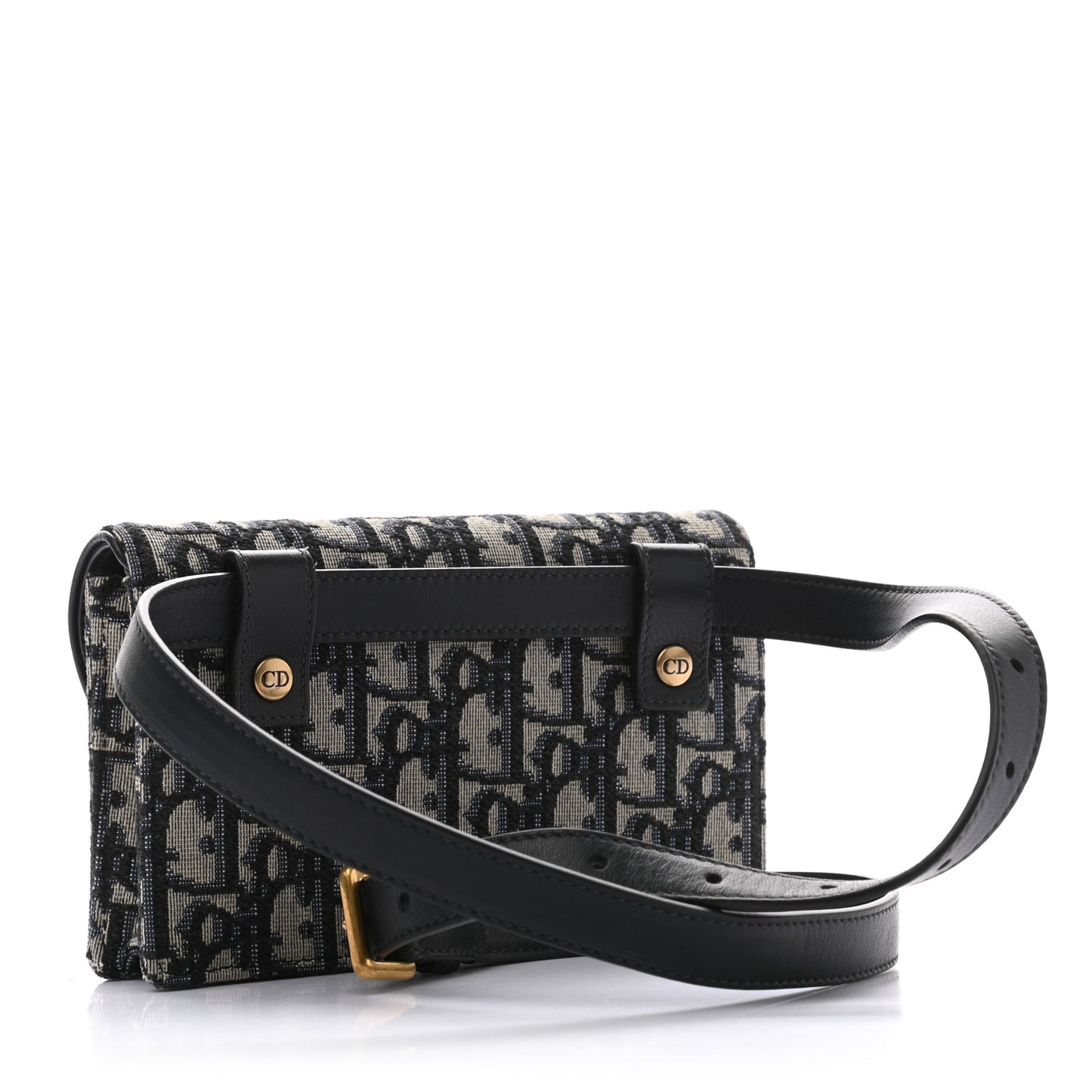 Oblique Saddle Belt Bag Blue