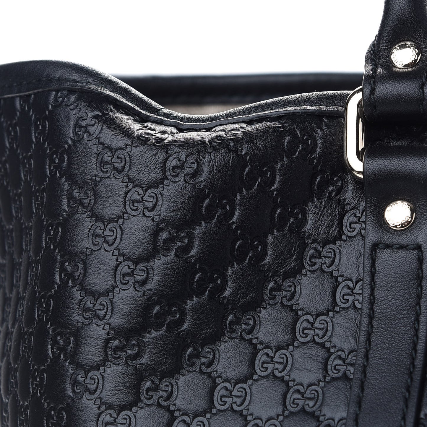 Microguccissima Large Joy Tote Black