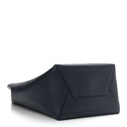 Celine Soft Grained Calfskin Sangle Bucket Bag Navy Blue 4 of 9