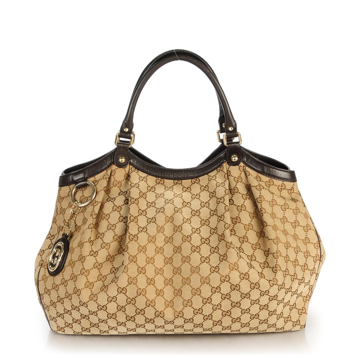 Gucci Monogram Large Sukey Tote Dark Brown 1 of 8