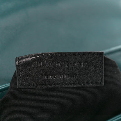 Saint Laurent Calfskin Y Quilted Monogram Toy Loulou Satchel Dark Turquoise 8 of 11