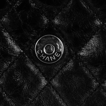 Chanel Glazed Calfskin 2.55 Reissue Flap Belt Bag Clutch Black 7 of 7