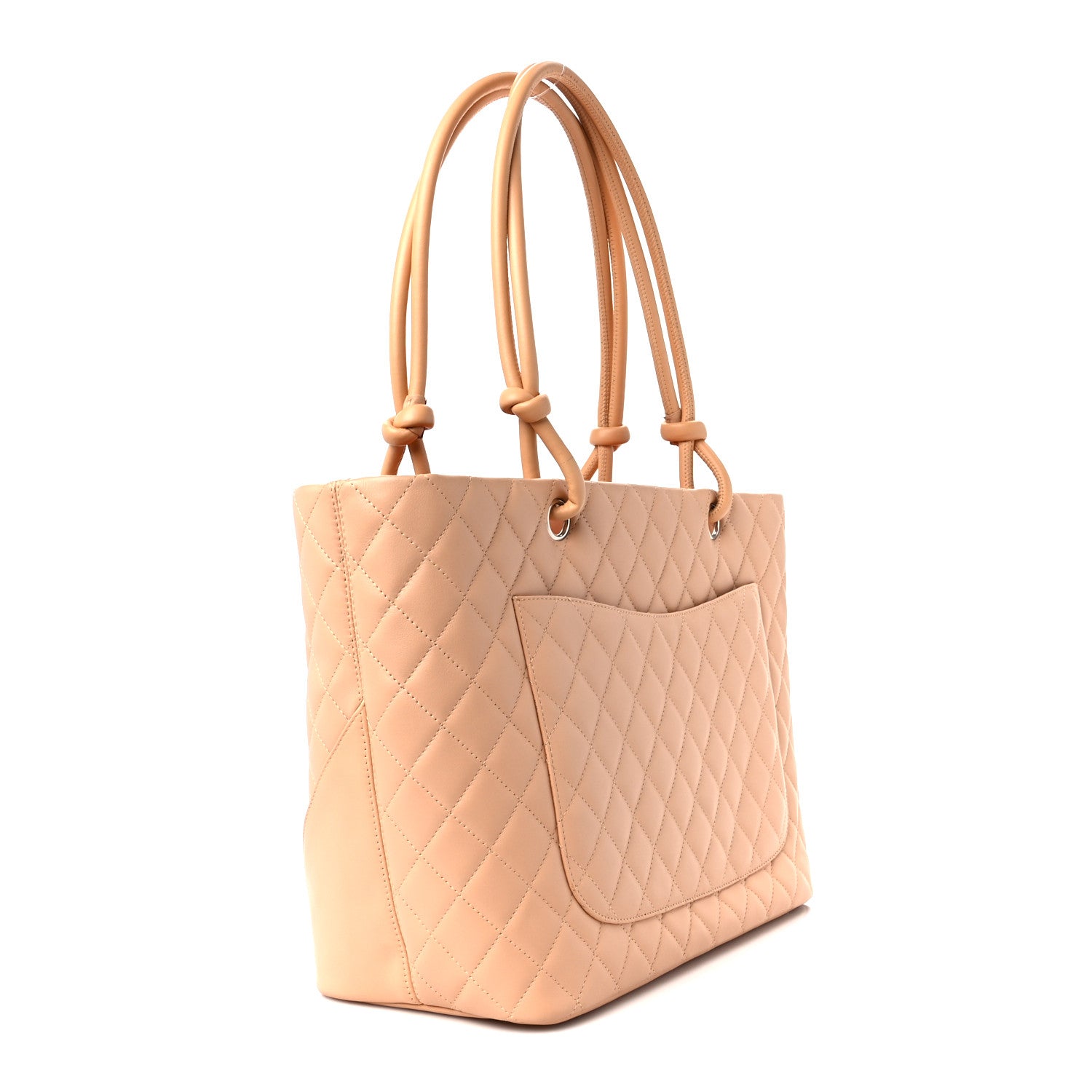 Chanel Calfskin Quilted Large Cambon Tote Beige 3 of 10