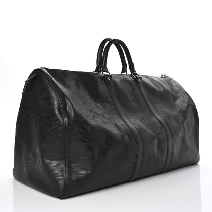 Louis Vuitton Epi Keepall 55 Black 4 of 7