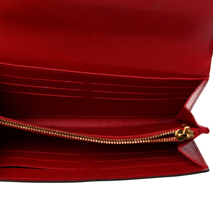 Louis Vuitton Patent Louise Clutch Cherry 5 of 15