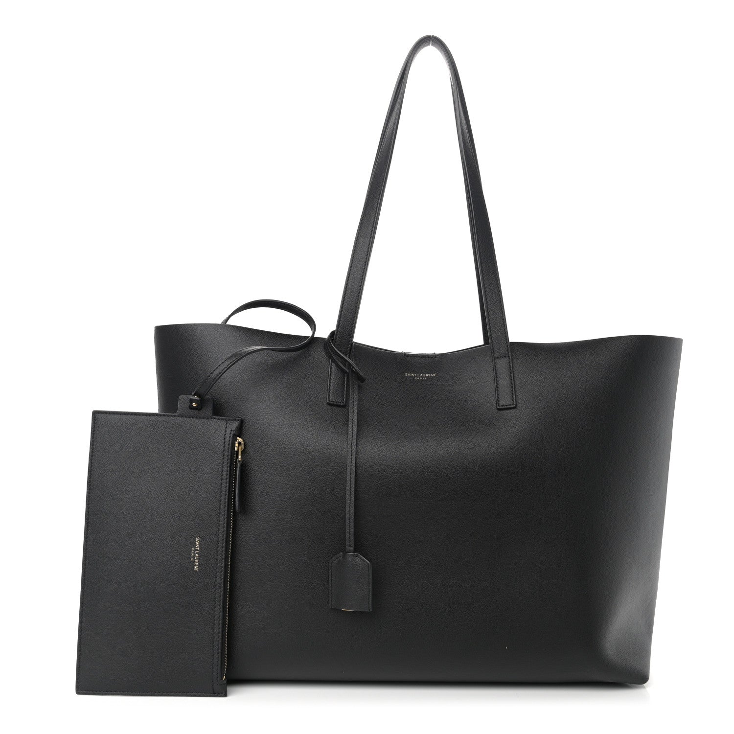 Saint Laurent Calfskin Large Shopping Tote Black 1 of 11