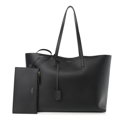 Saint Laurent Calfskin Large Shopping Tote Black 1 of 11