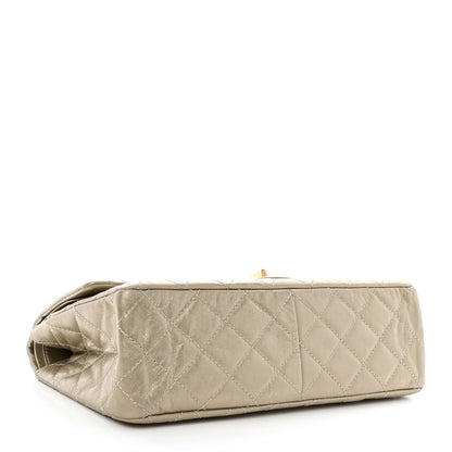 Chanel Metallic Aged Calfskin Quilted 2.55 Reissue 227 Flap Pale Gold 4 of 14
