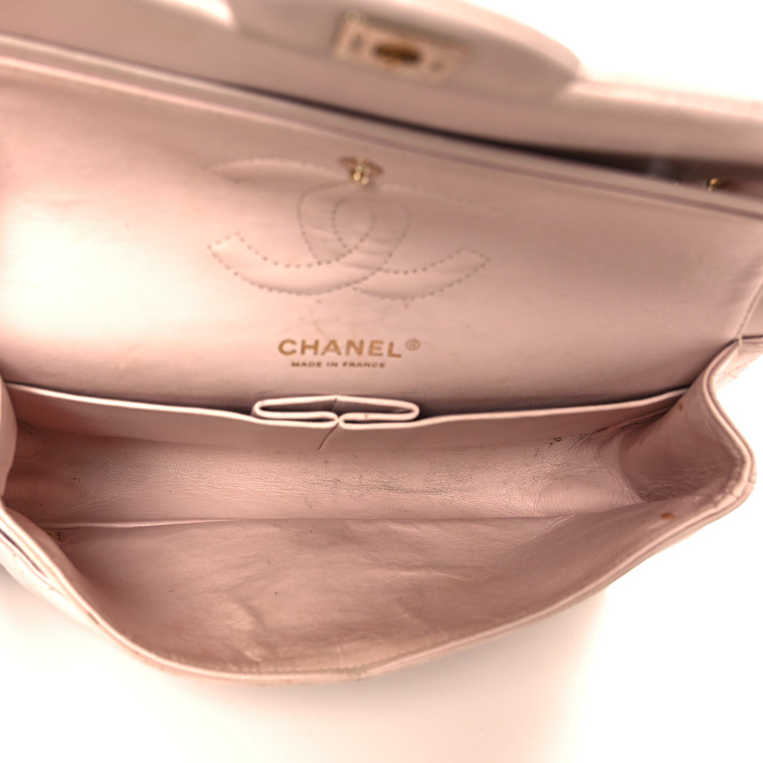 Chanel Lambskin Quilted Medium Double Flap Light Pink 5 of 12