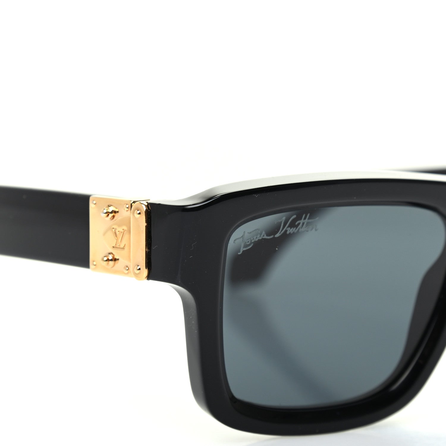 Louis Vuitton Acetate Square Sunglasses Z1192W Black 7 of 8