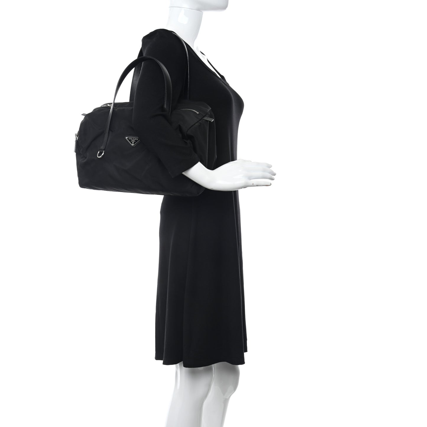 Tessuto Nylon Saffiano Duffel Black