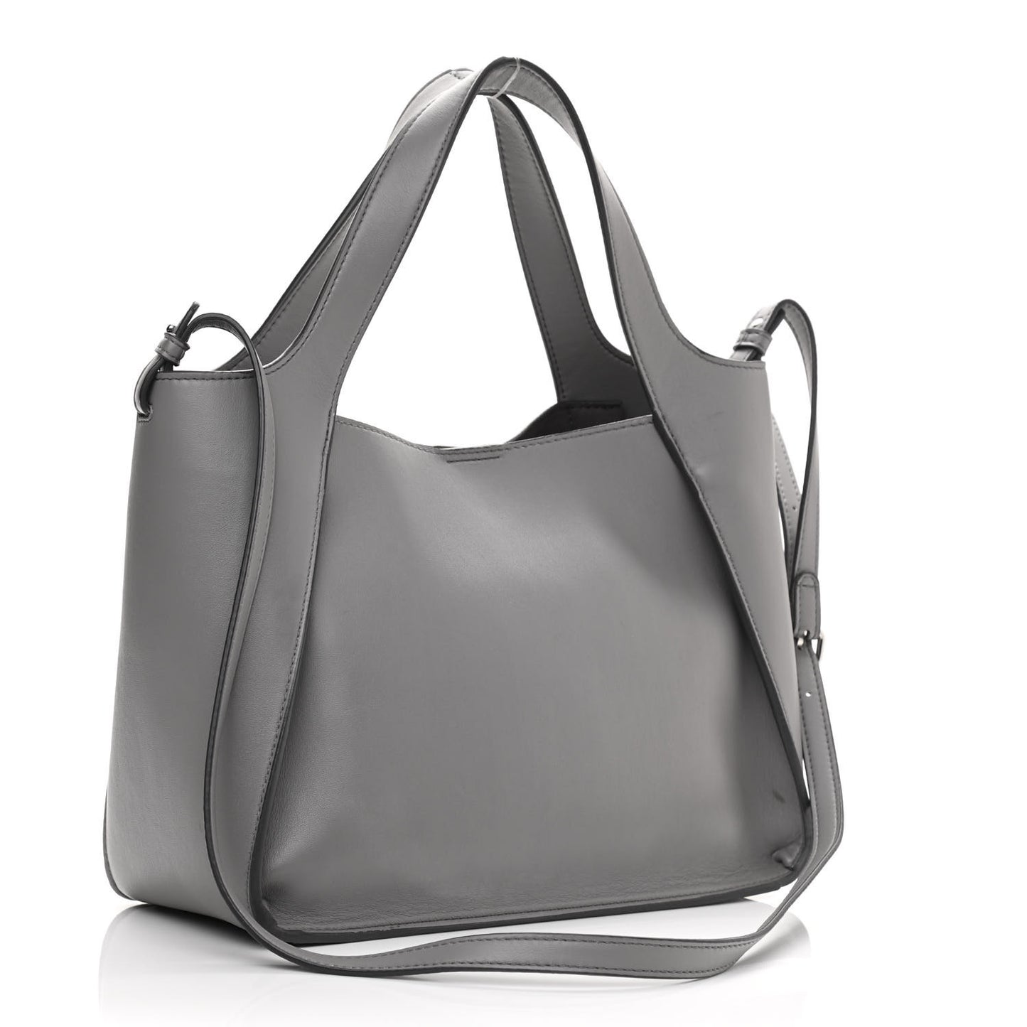 Eco Alter Nappa East West Perforated Tote Grey