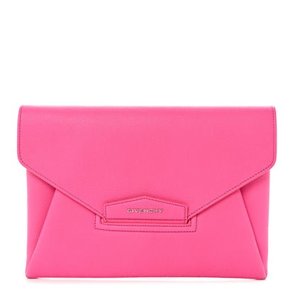Givenchy Sugar Goatskin Medium Antigona Envelope Clutch Pink 1 of 9