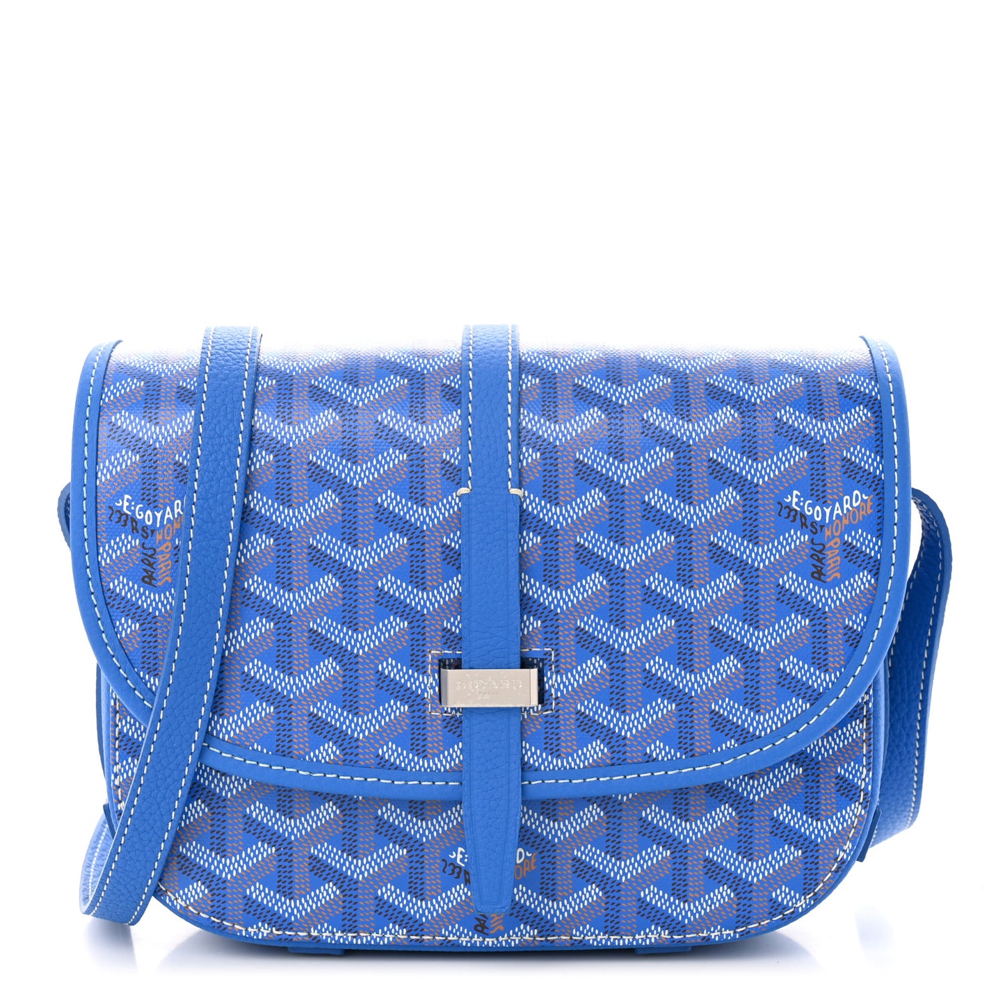 Goyardine Belvedere II PM Messenger Bag Sky Blue