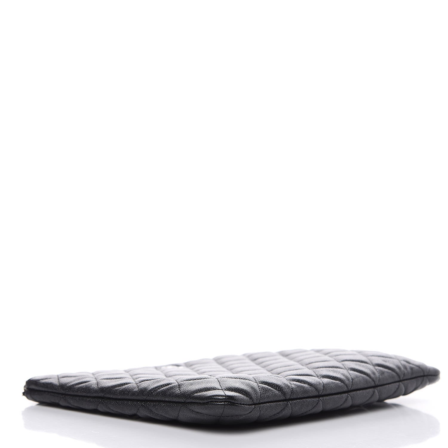 Chanel Metallic Caviar Quilted Medium Cosmetic Case Black 4 of 8
