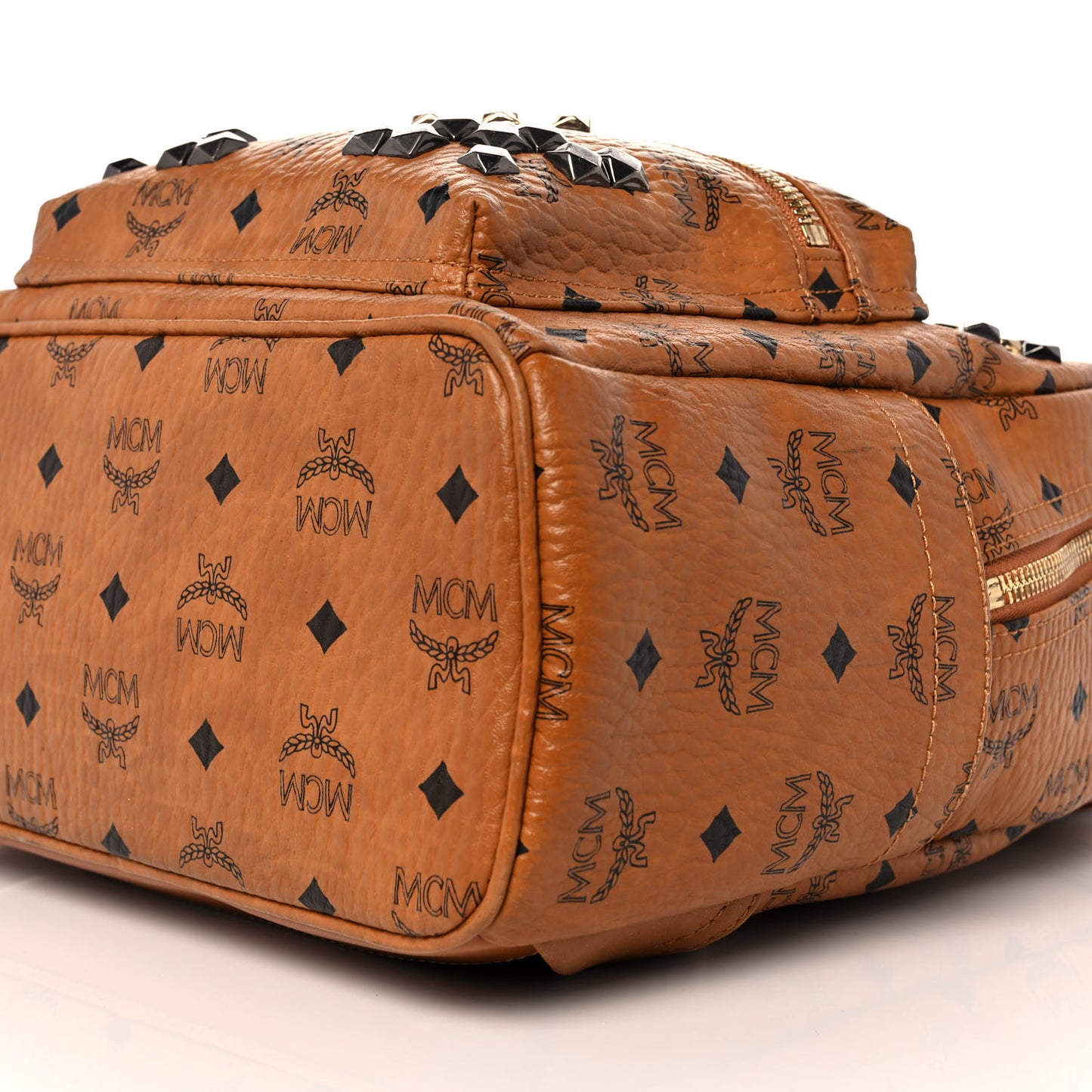 Visetos Studded Small Stark M Backpack Cognac