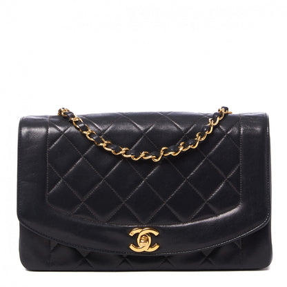 Chanel Lambskin Quilted Medium Single Flap Black 1 of 9