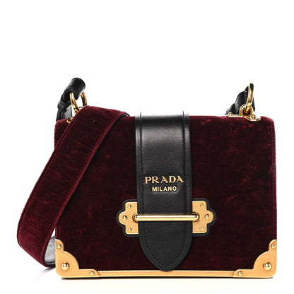 Prada Velvet City Calfskin Cahier Bag Ribes Black 1 of 9