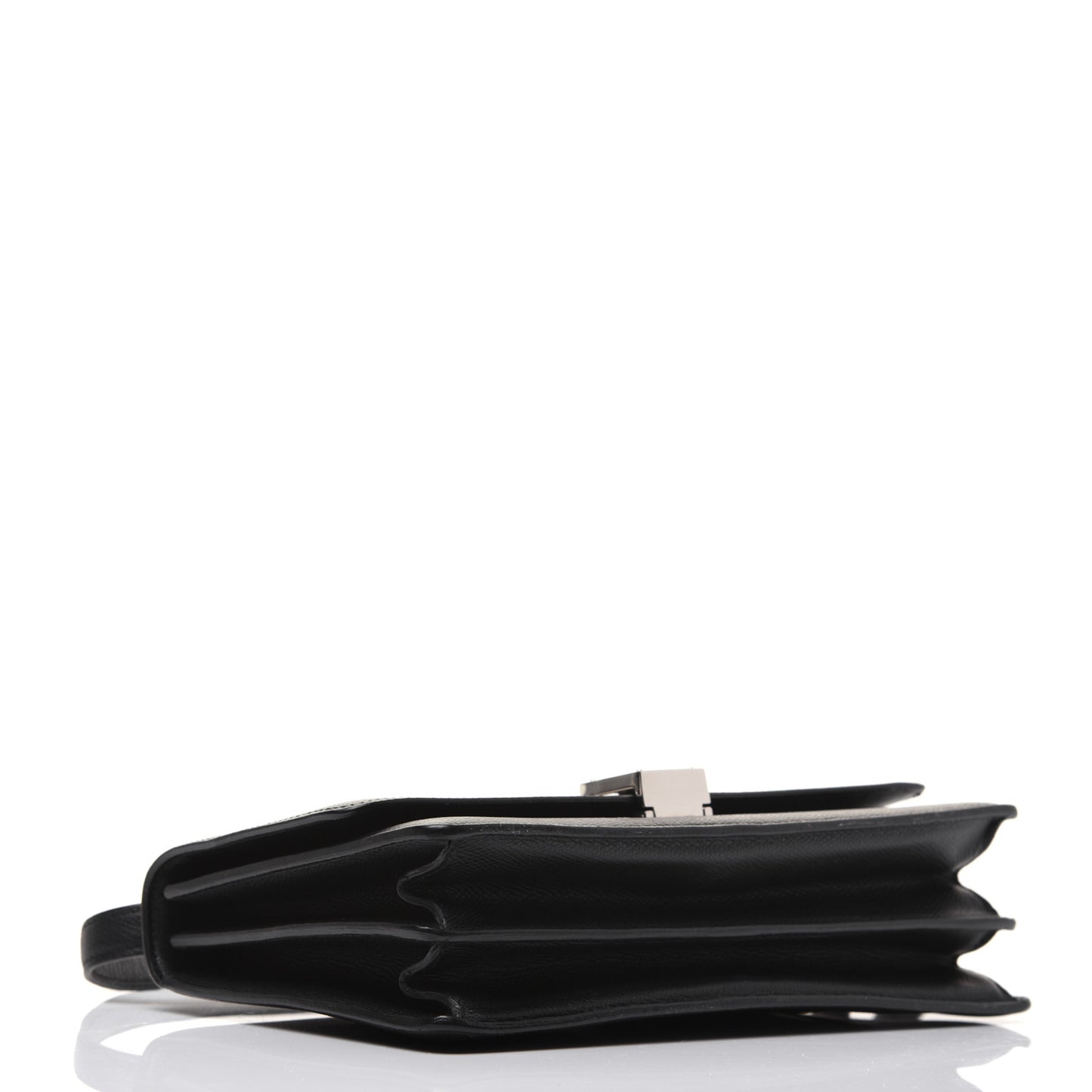 Baby Grained Calfskin Small Case Flap Black