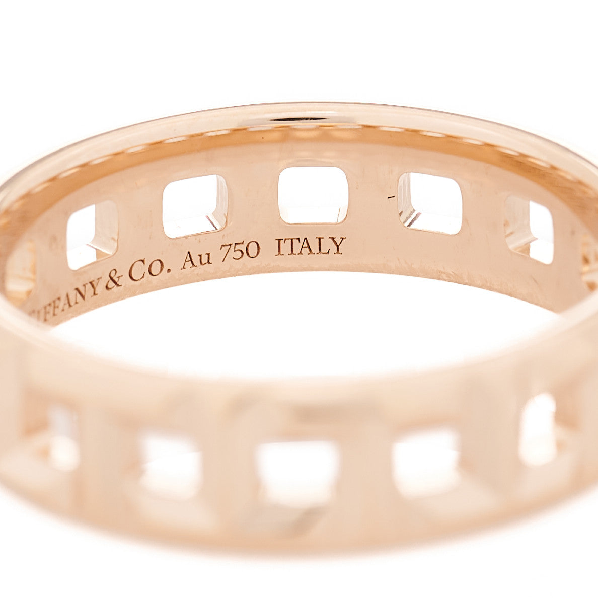 18K Rose Gold Wide T True Ring 57 8